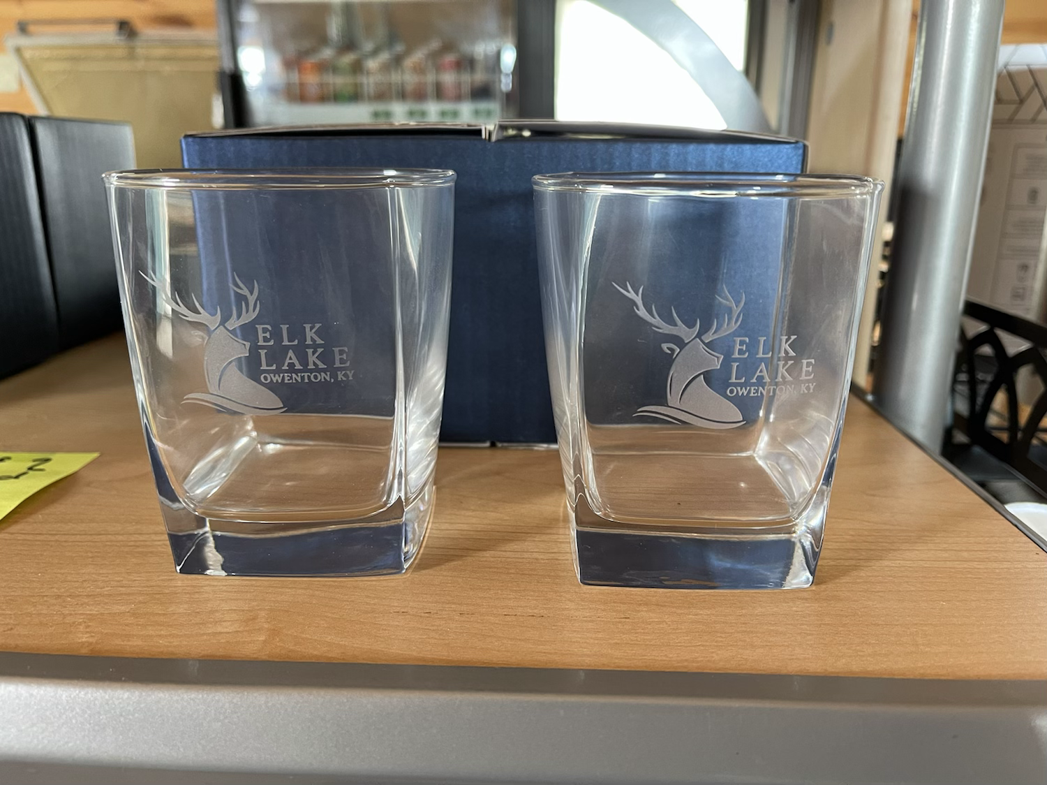 Set of 2 Engraved Bourbon Glasses