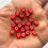 Thumbnail: Red heart beads / 50 grams
