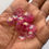 Thumbnail: 1.0 dark pink Flower beads - 25 grams