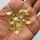 Thumbnail: 1.0 yellow Flower beads - 25 grams