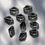Thumbnail: Grey daimond glass beads  // 10 pc 