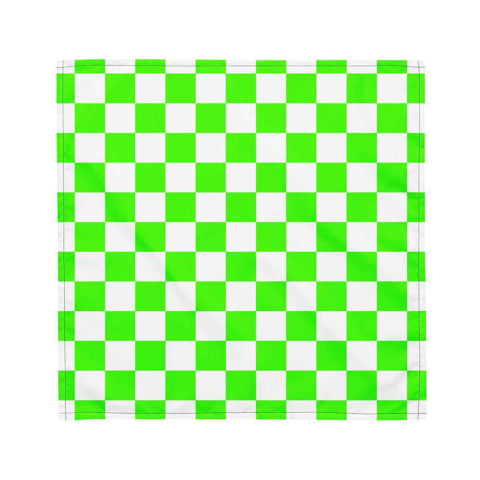 Thumbnail: Bandana (Checker Greengo/Blanco)