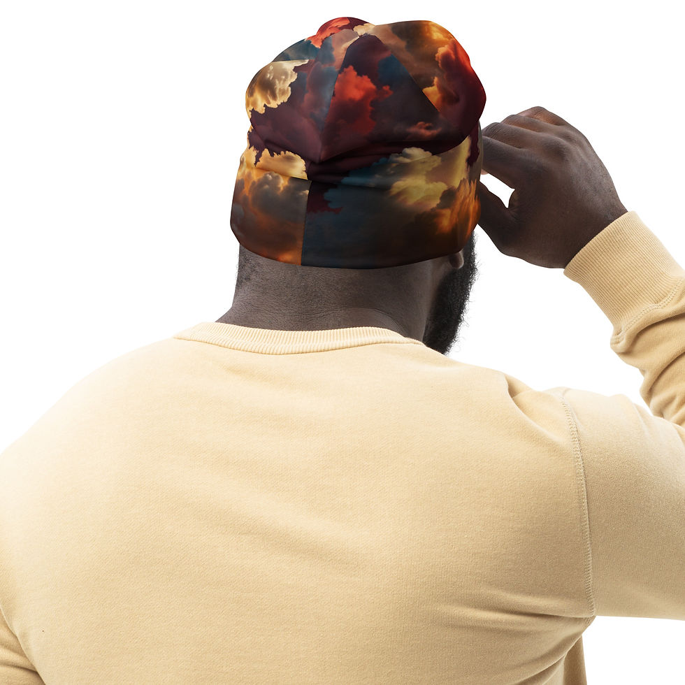 Thumbnail: Head In The Clouds - All-Over Print Beanie