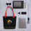 Thumbnail: Meditate (Day & Night/color rays) - Coal Diamond 15"x15" Tote bag