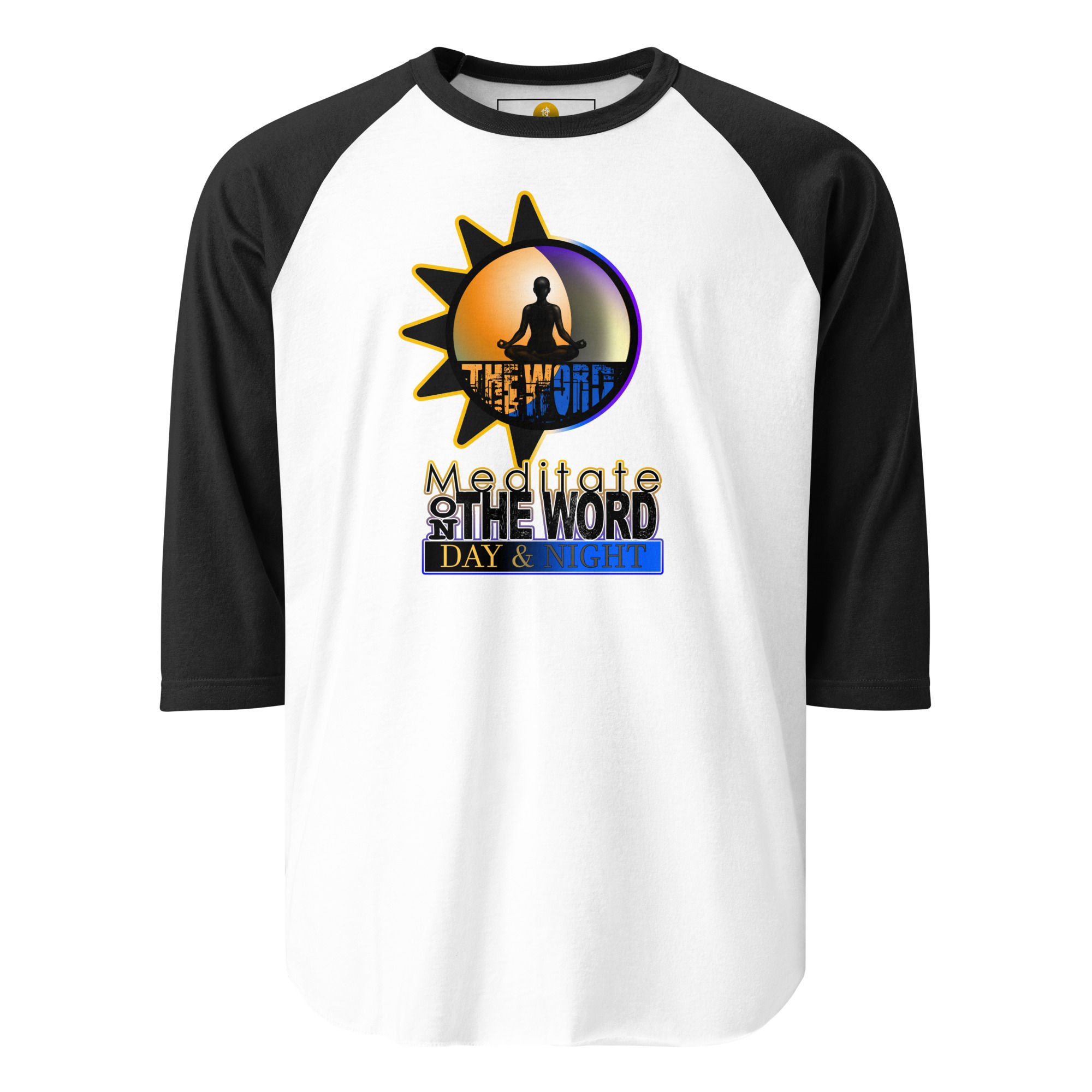 Meditate On The Word (Text) - 3/4 sleeve raglan shirt