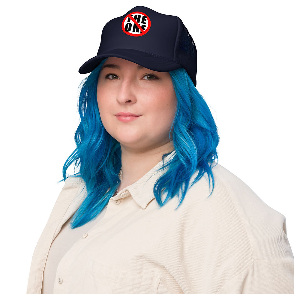 Thumbnail: Not The One (Blkletter) - Foam trucker Snapback (DTF)