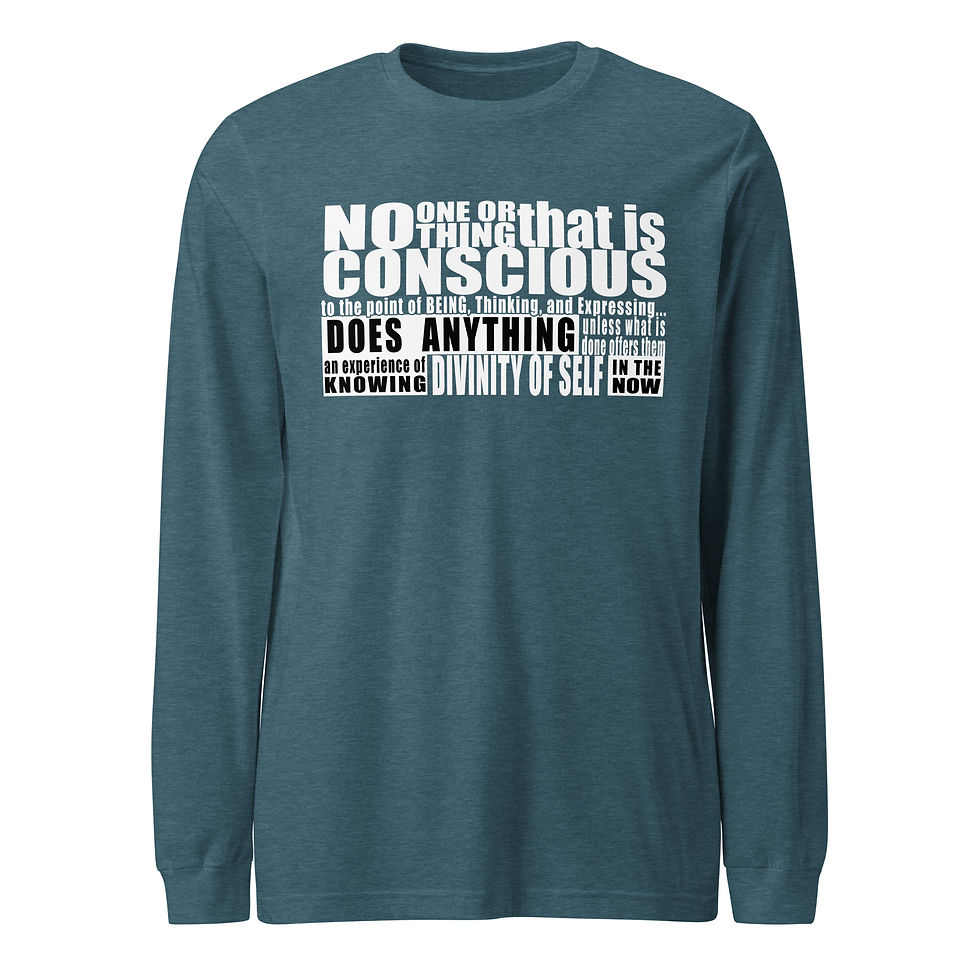 Thumbnail: No One Or Thing (Whtletter) - Unisex Long Sleeve Tee