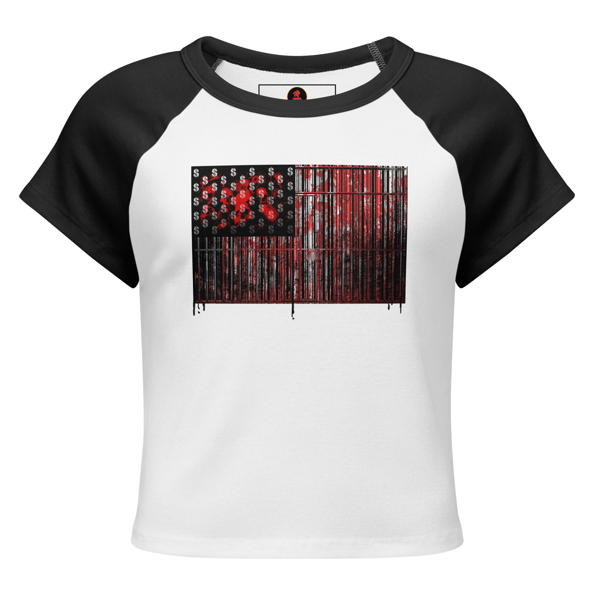 AllLies (Red Flag) - Women’s micro rib baby tee