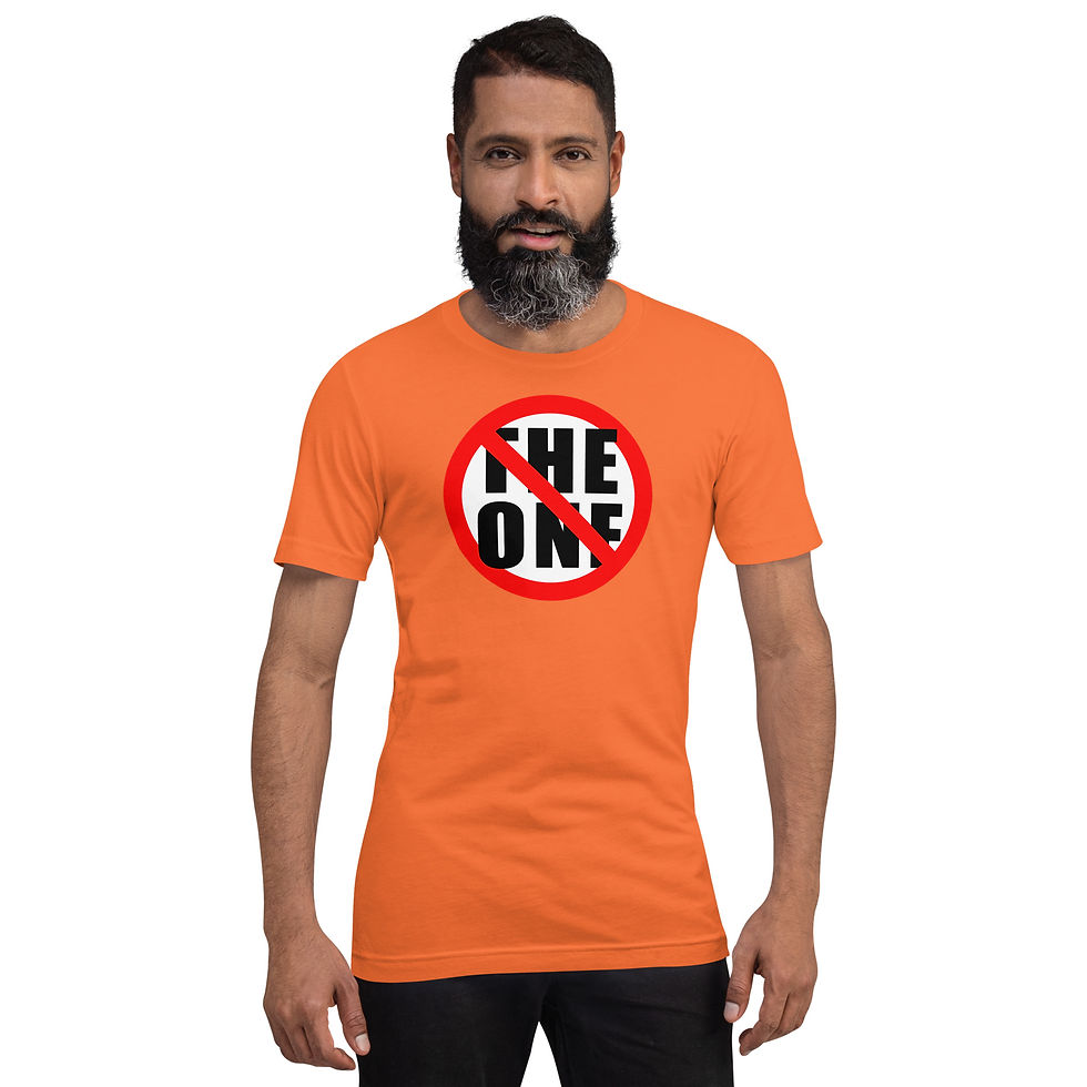Thumbnail: Not The One (blkletter) - Bella+Canv Unisex tee