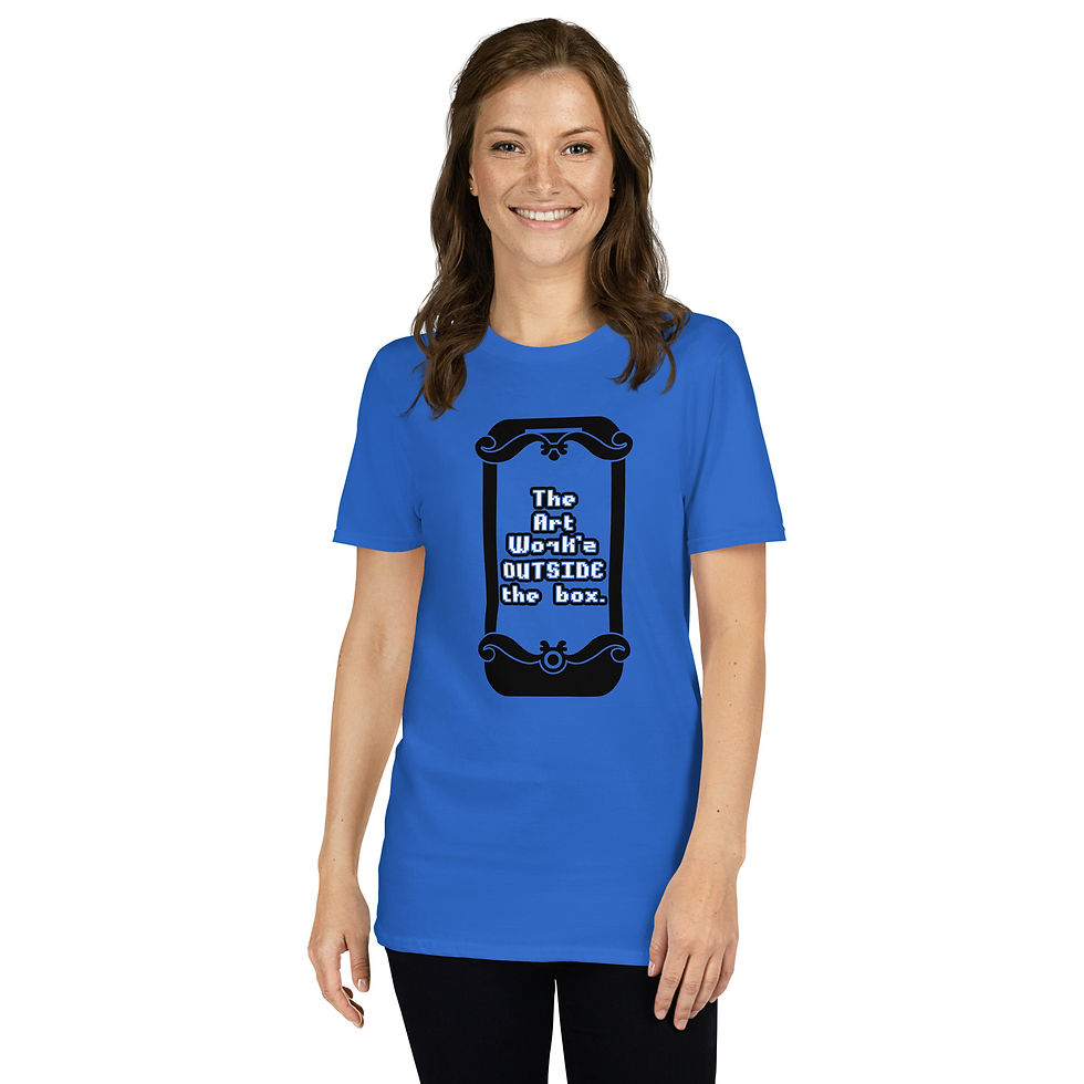 Thumbnail: The ArtWORK'S... (whtletter) - Short-Sleeve Unisex Tee Gildan 64000