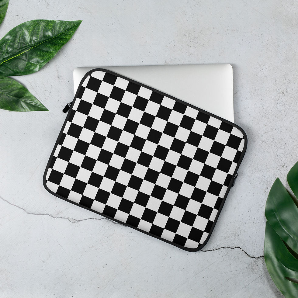 Thumbnail: Checker (bw) - Laptop Sleeve