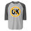 Thumbnail: Not Ok - CAUTION (outline) - 3/4 sleeve raglan