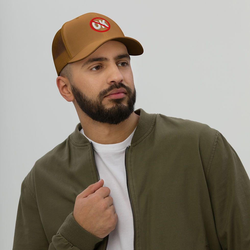Thumbnail: Not Ok (Whtlette) - Trucker mesh Snapback