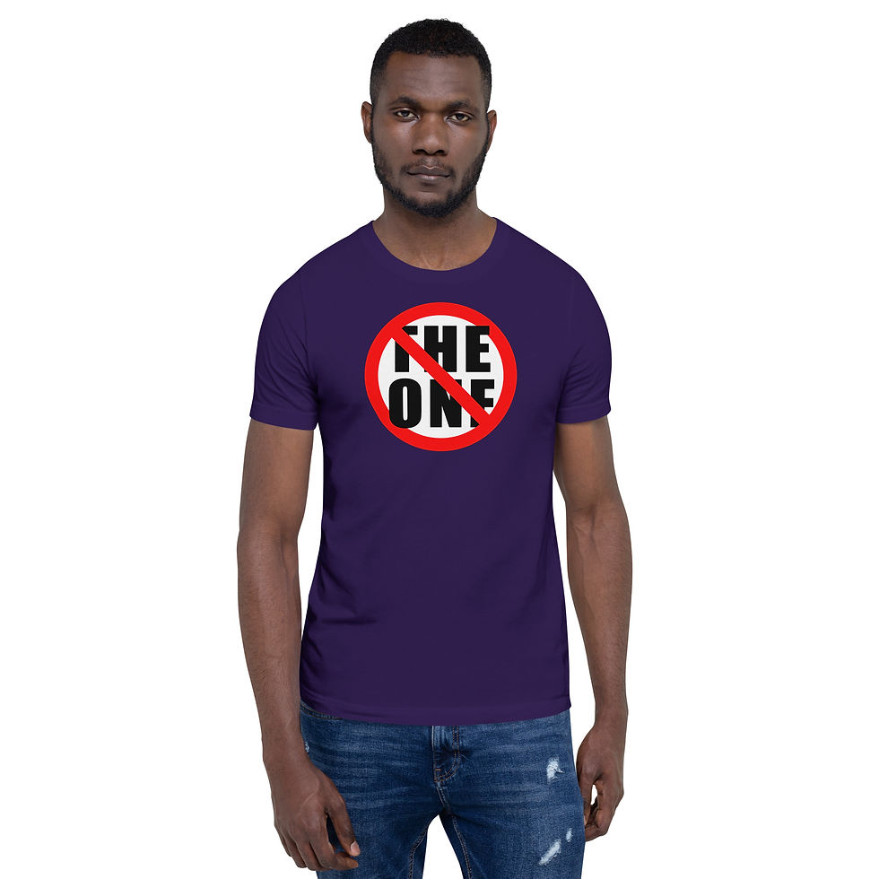 Thumbnail: Not The One (blkletter) - Bella+Canv Unisex tee