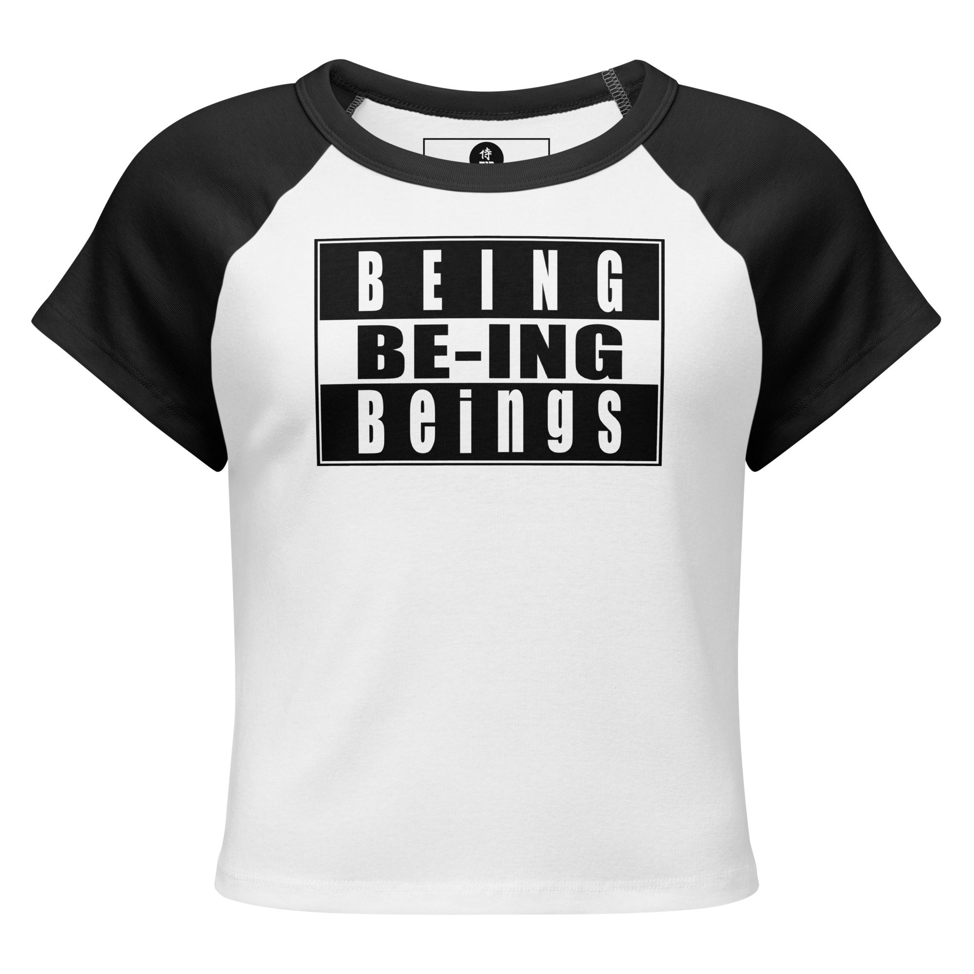 BEING BE-ing- Women’s micro rib raglan baby tee