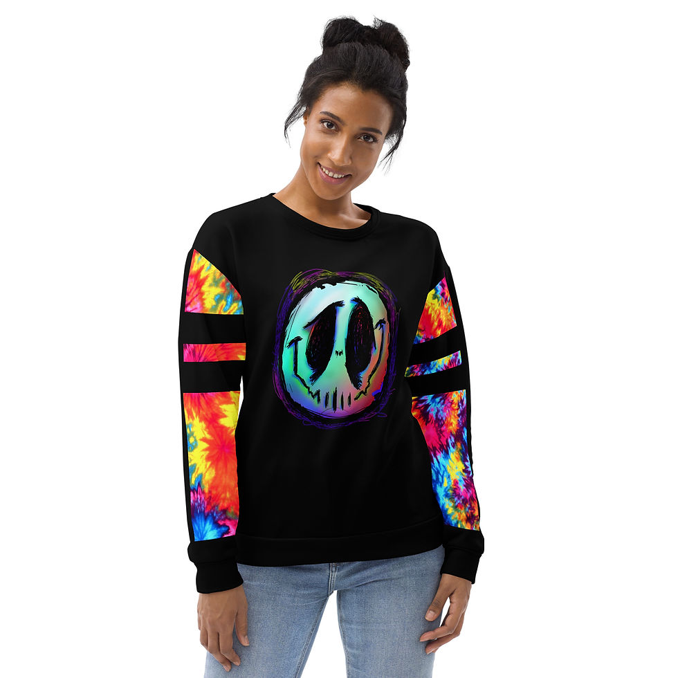 Thumbnail: Boney Phace - Unisex Sweatshirt (black- tye bright)