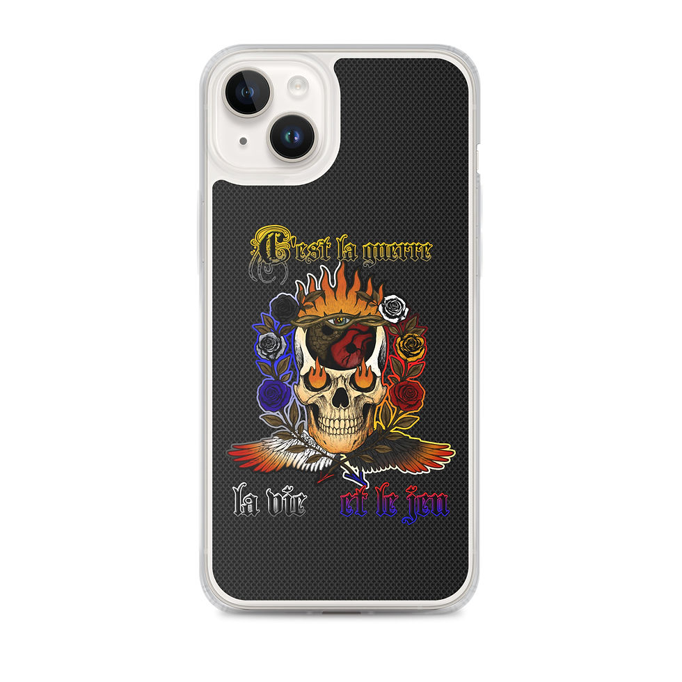 Thumbnail: BEING Symbol (Skull version/BlkKnt) - Clear Case for iPhone®