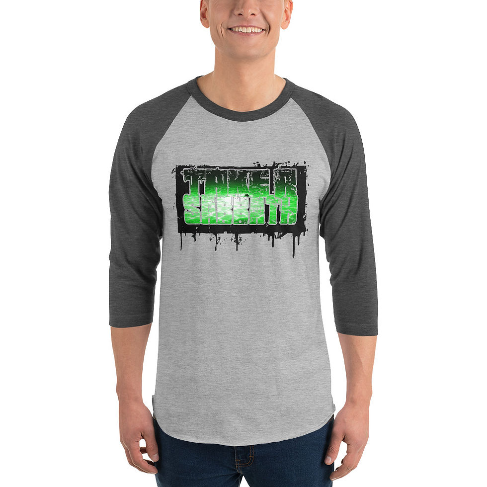 Thumbnail: Take A SABBATH - ZMBY GREEN - 3/4 sleeve raglan