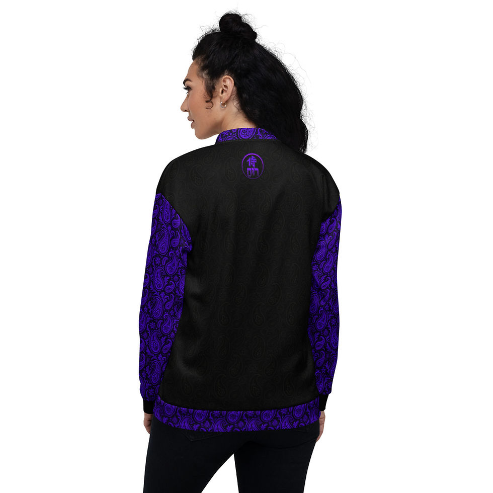 Thumbnail: SRL Blackout (Blacklight Sleeve) - Unisex Bomber Jacket