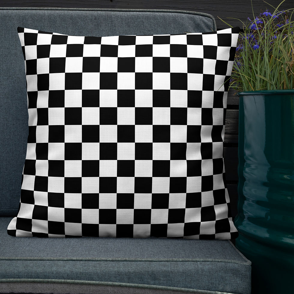 Thumbnail: Checker/Panther Pais - Premium Pillow