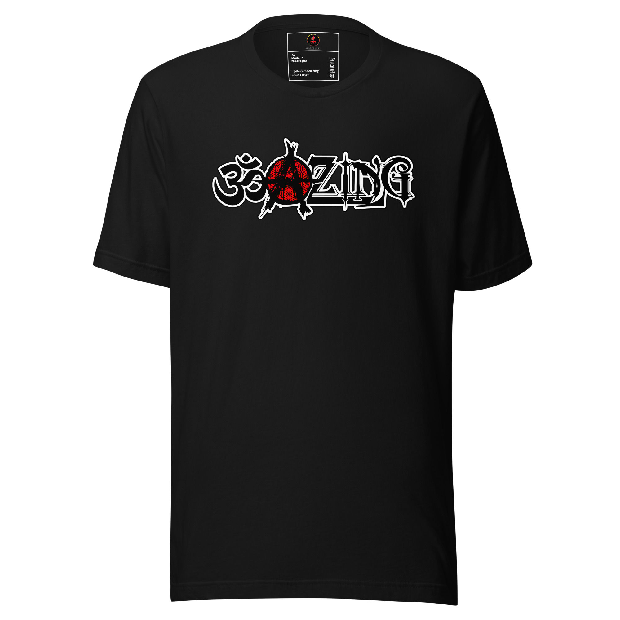 OM-A-ZING (Blkletter/Red Dot) - Unisex t-shirt