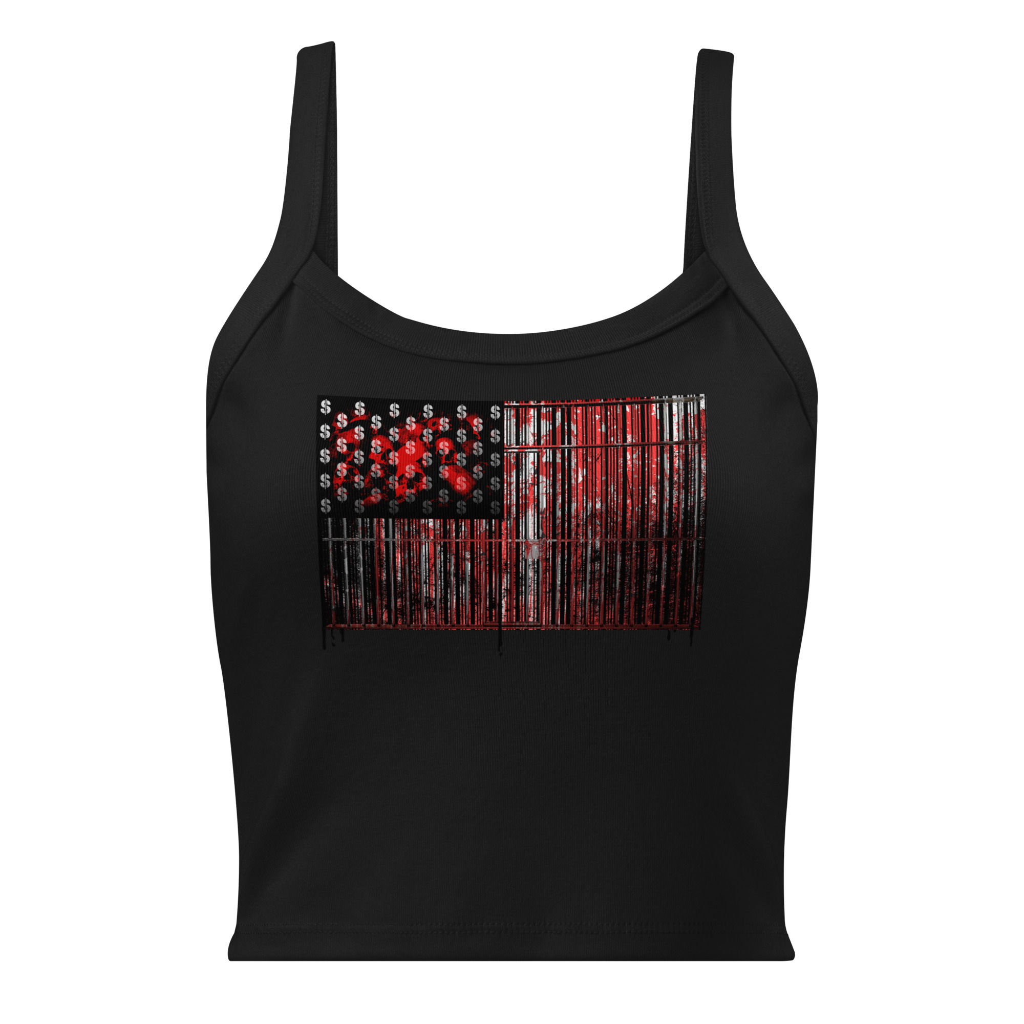 AllLies (Red Flag) - (DTF) Women’s micro-rib tank top