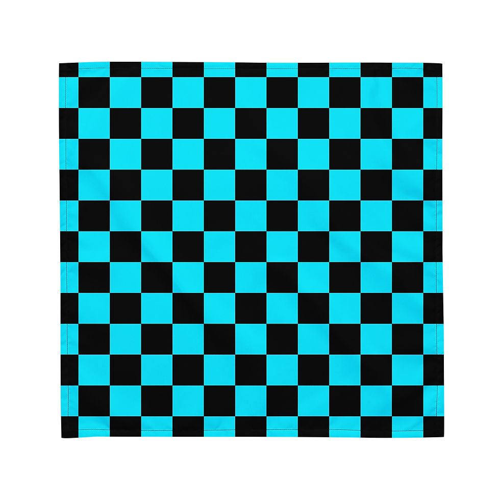 Thumbnail: Bandana (Checker Berry Blue2/Blk)