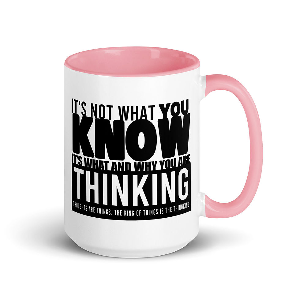 Thumbnail: It's Not What You KNOW (blkletter/SRT Logo) - Mug w/Color Inside
