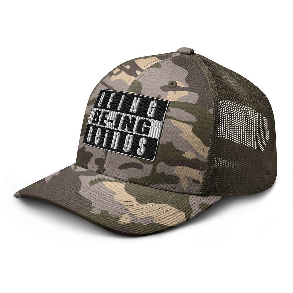 Thumbnail: BEING (Straight Outta')  - Camo trucker hat