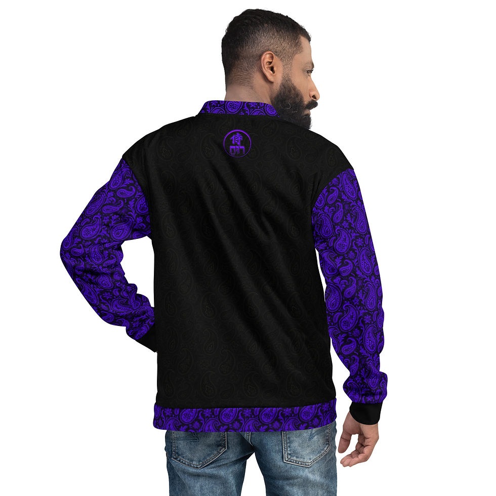 Thumbnail: SRL Blackout (Blacklight Sleeve) - Unisex Bomber Jacket