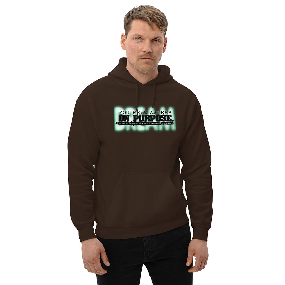 Thumbnail: You Fell Asleep On Purpose (Blk/wht ghost) - Unisex Hoodie