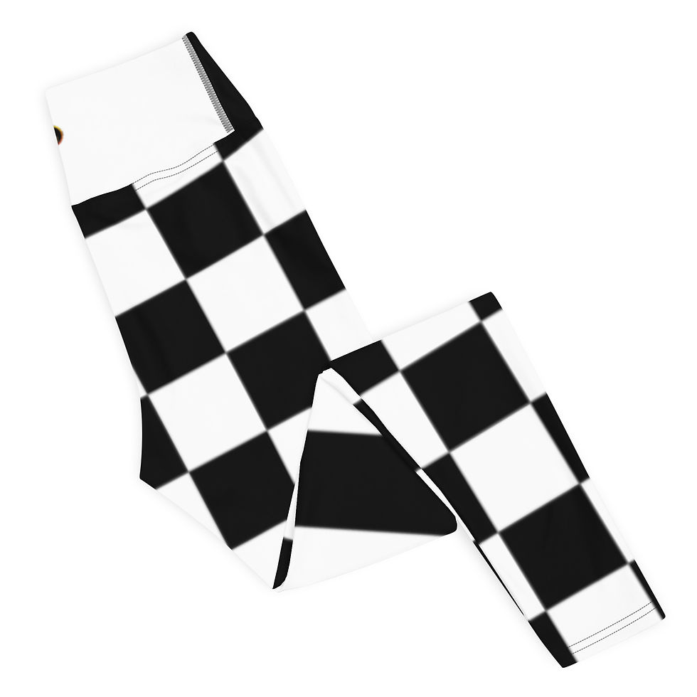 Thumbnail: SRL (Bw check/stripe) Yoga Leggings