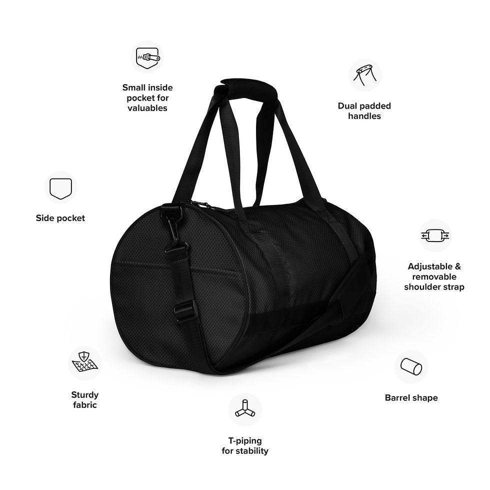 Thumbnail: Black Knight (blackout) gym bag