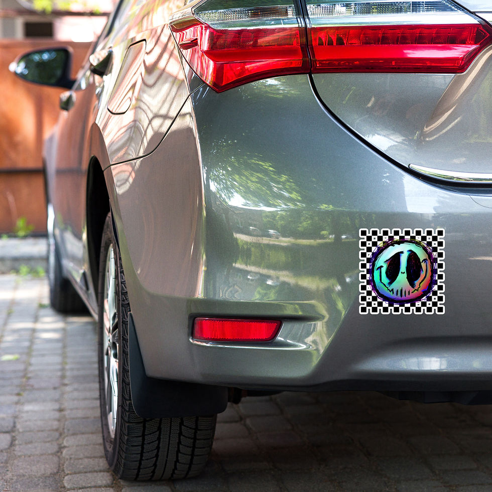 Thumbnail: Boney Phace (Checker) - Bubble-free sticker