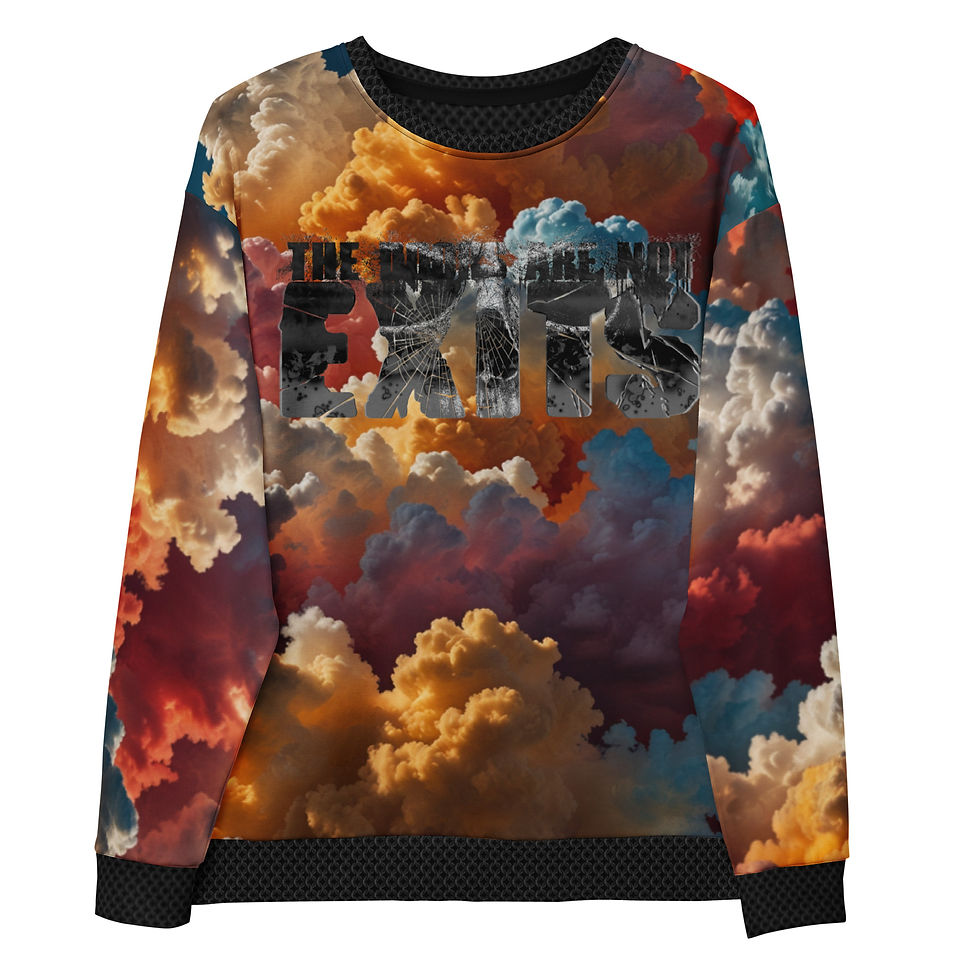 Thumbnail: The Doors Are Not Exits (Grayskull)/Head In The Clouds - Unisex Sweatshirt