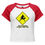 Thumbnail: Get Crossed At Your Own Risk - Women’s micro rib raglan baby tee