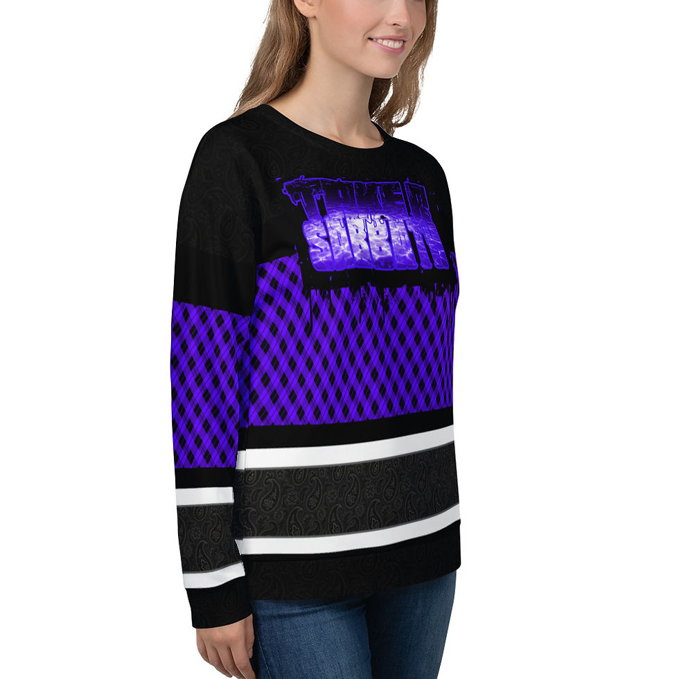 Thumbnail: Take A Sabbath (Blacklight/Rael) - Unisex Sweatshirt