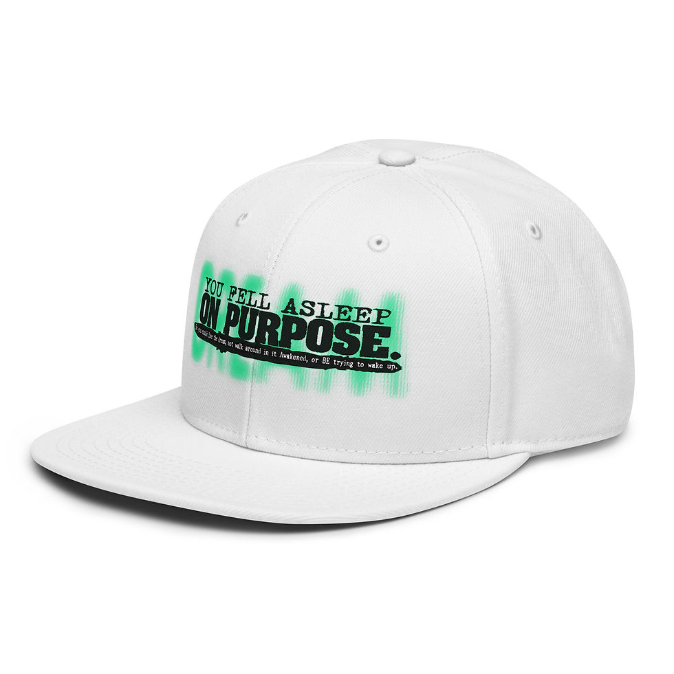 Thumbnail: Sleep On Purpose (Blk Green) - Snapback