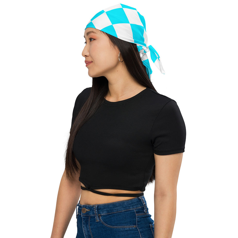 Thumbnail: Bandana (Checker Berry Blue/Wht)