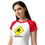 Thumbnail: Get Crossed At Your Own Risk - Women’s micro rib raglan baby tee