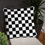 Thumbnail: B/W CheckerBlackout Pais - Pillow