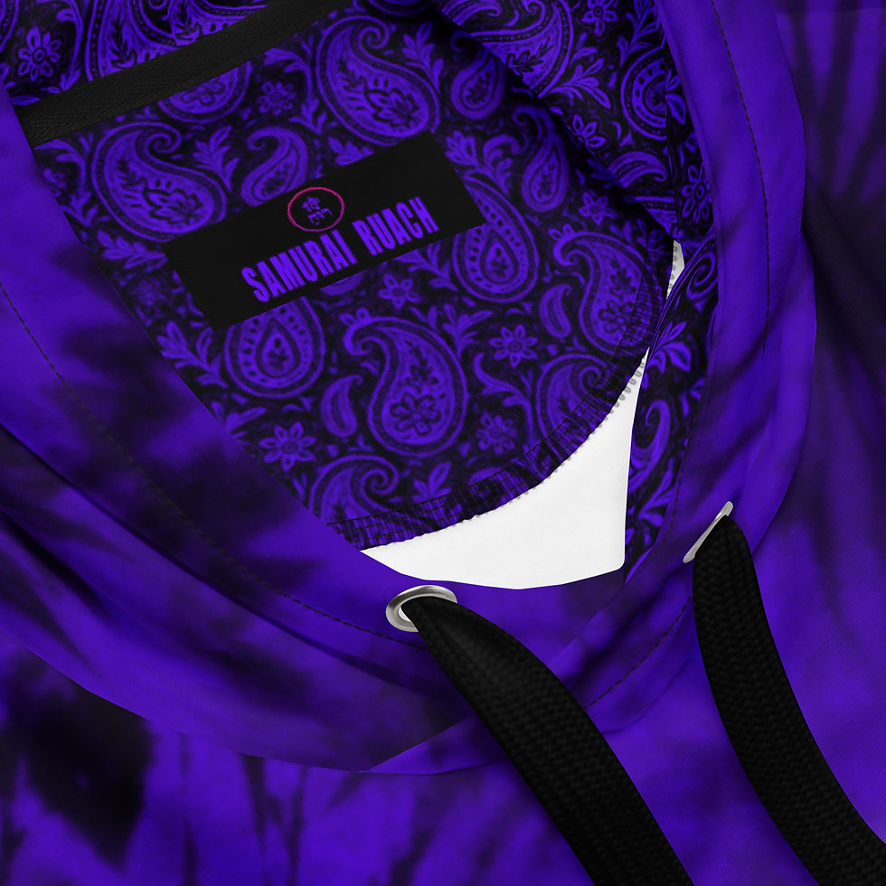 Thumbnail: Sleep On Purpose (Blk/wht) - Blacklight tye Unisex Hoodie