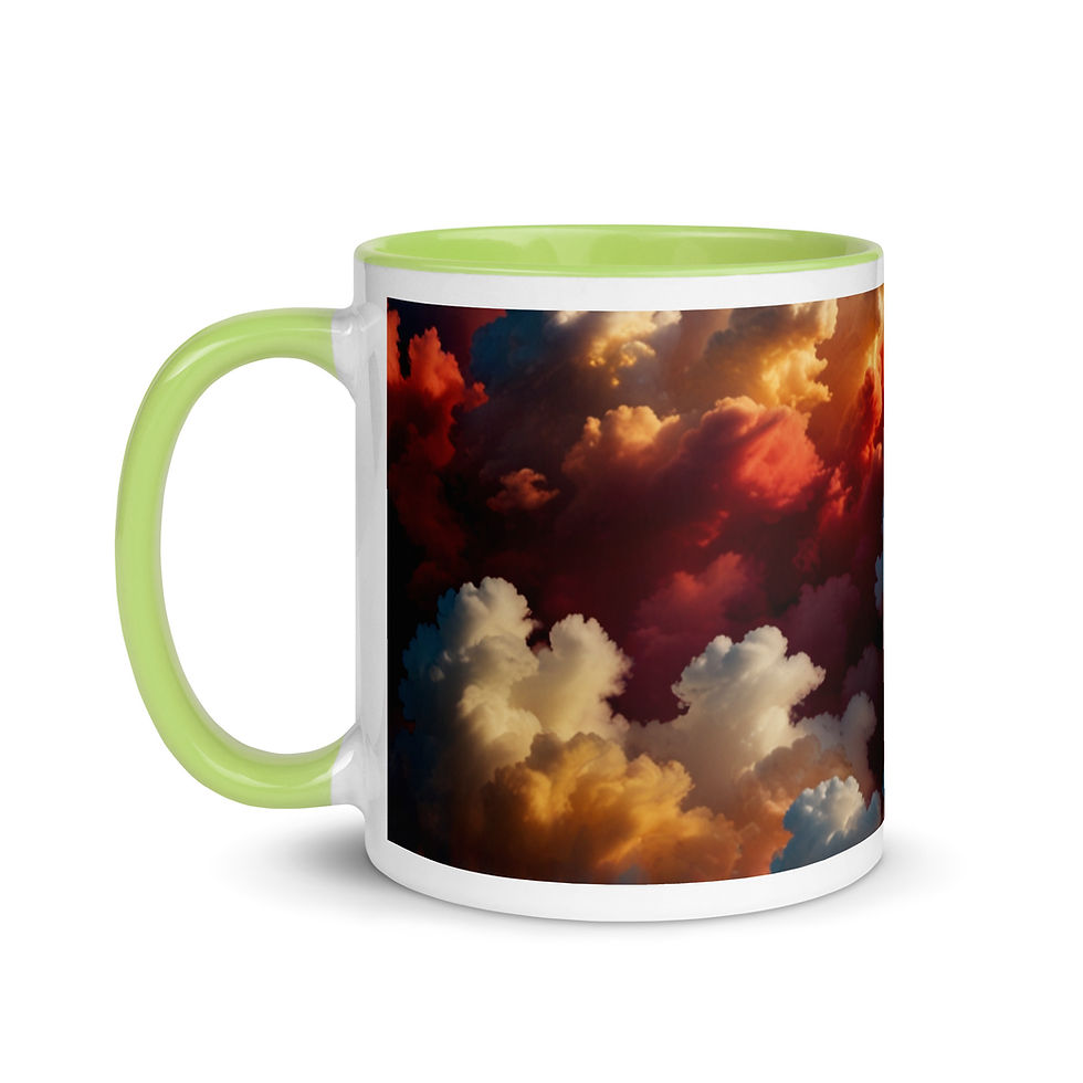 Thumbnail: Head In The Clouds Mug with Color Inside