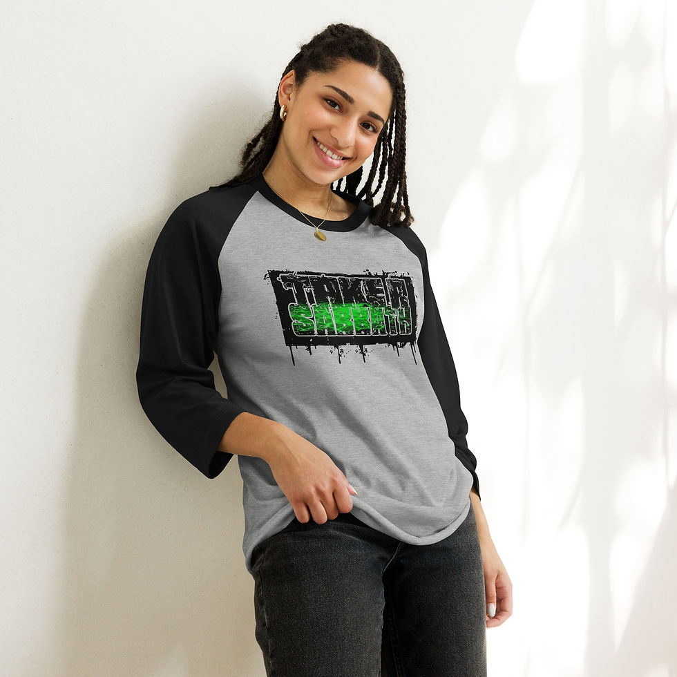 Thumbnail: Take A SABBATH - ZMBY Green DEEP - 3/4 sleeve raglan
