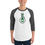 Thumbnail: Green Hero Man Guy or Girl Woman Person Shirt thing - 3/4 sleeve raglan