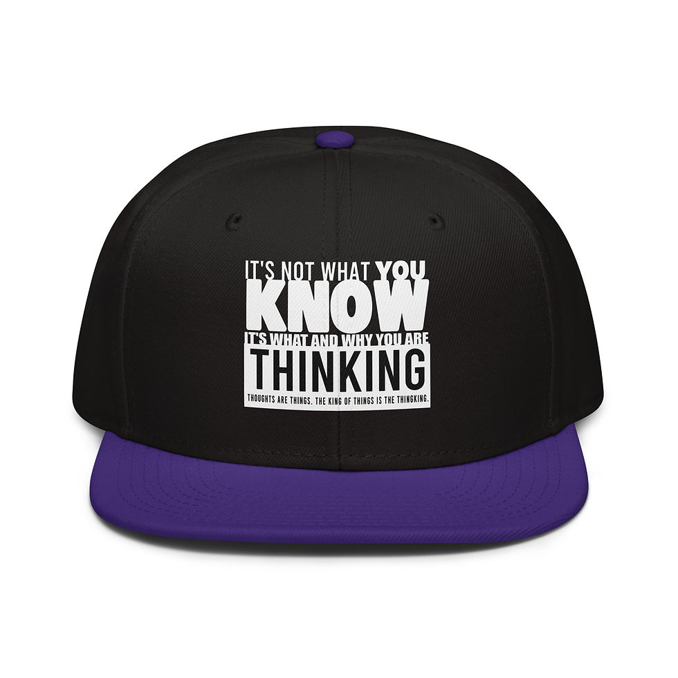 Thumbnail: It's Not What You KNOW 02 (Straight Whtletter) - (DTF) Snapback