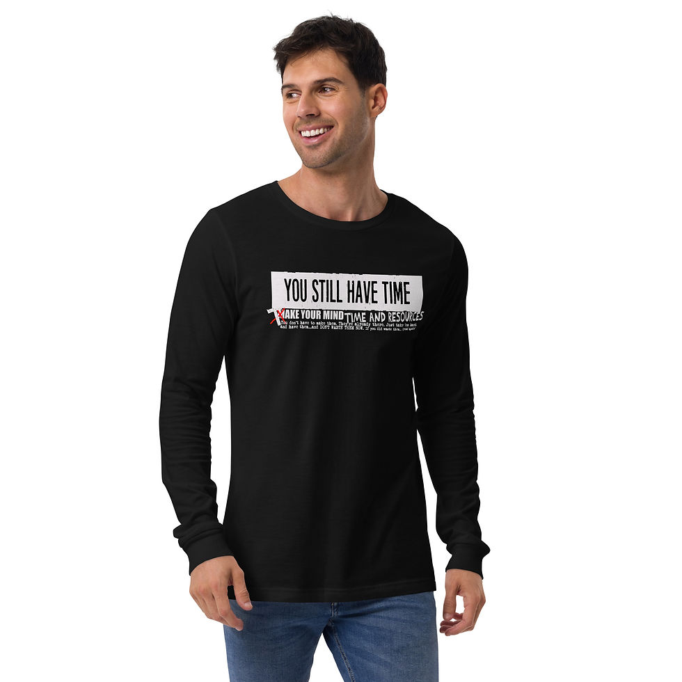 Thumbnail: You Still Have Time (whtletter) - Bel+Can Unisex Long Sleeve Tee