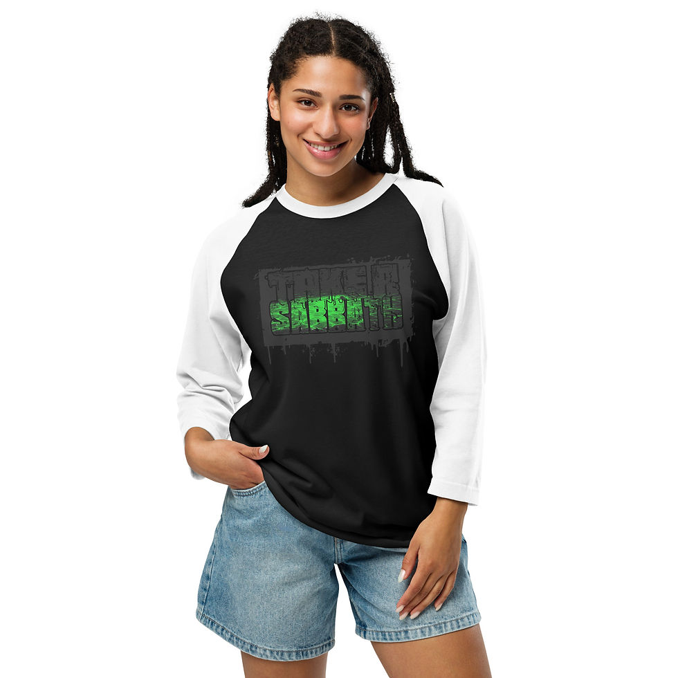 Thumbnail: Take A SABBATH - ZMBY Green DEEP - 3/4 sleeve raglan