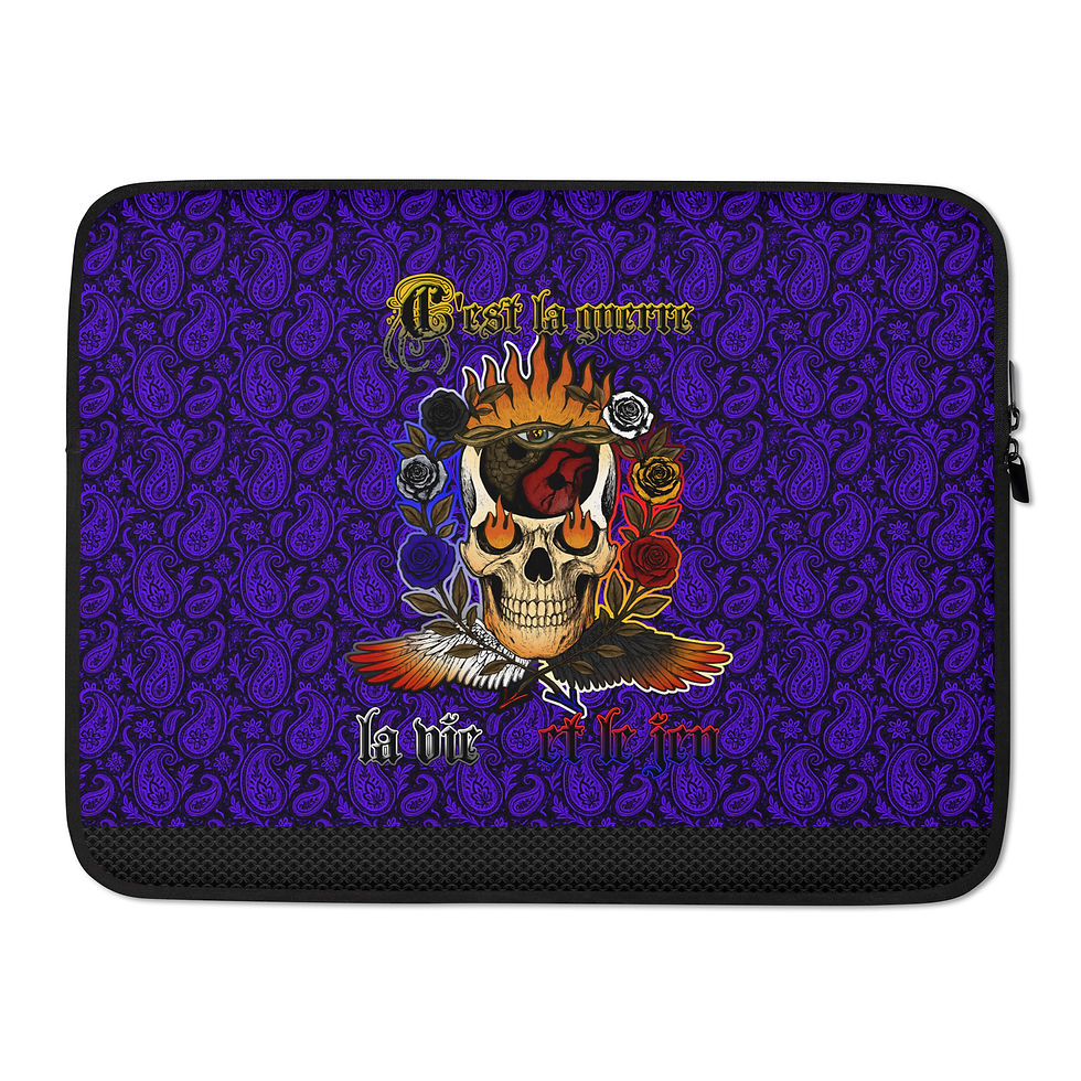 Thumbnail: BEING Symbol Skull Version (Blacklight drk Pais) - Laptop Sleeve