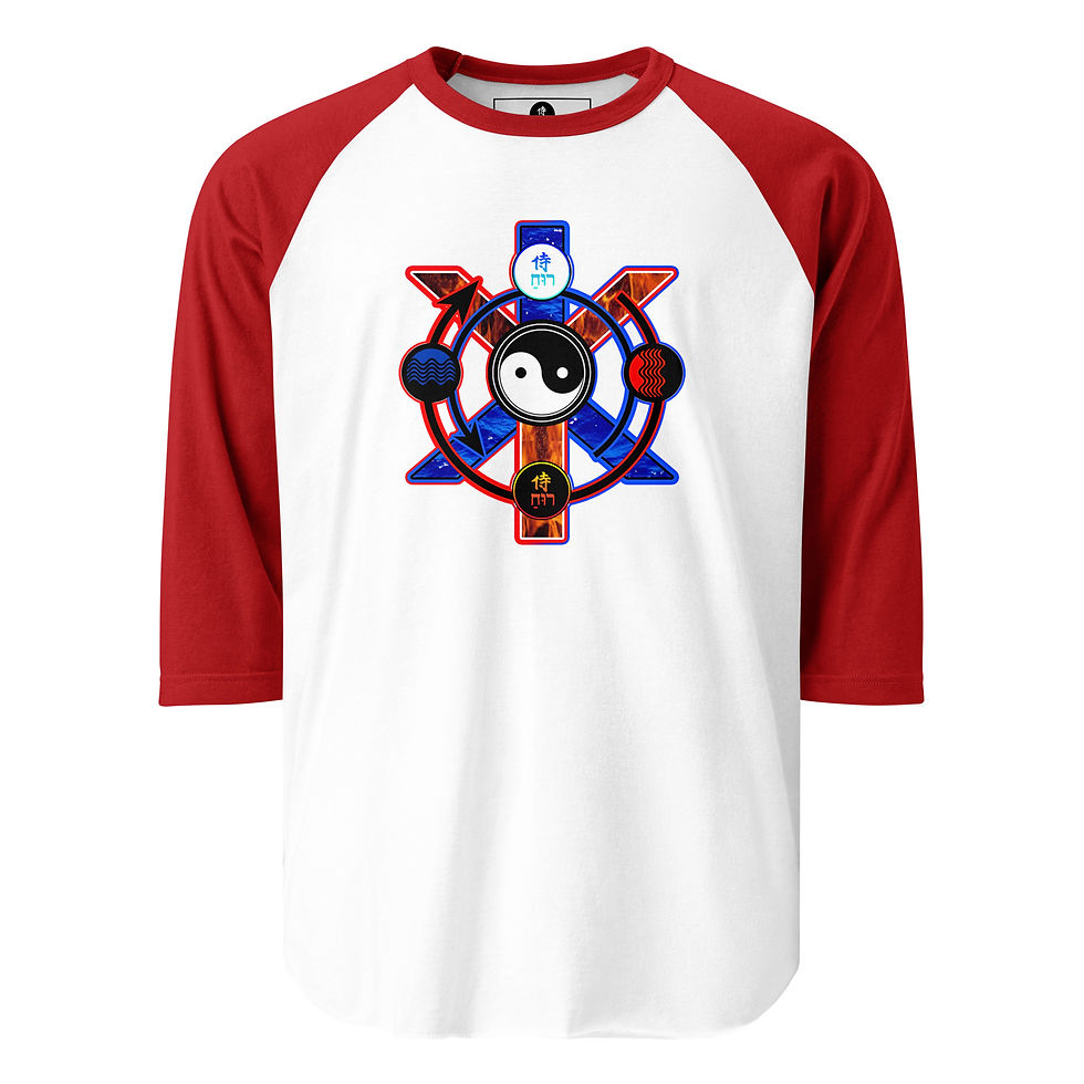 Thumbnail: BEING Symbol (Classic) - 3/4 sleeve raglan shirt